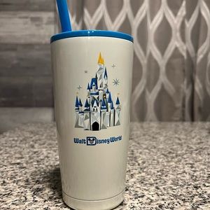 Walt Disney World Stainless Steel Tumbler with straw